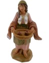 Mujer con bandeja 12 cm Fontanini Mundo Pesebres