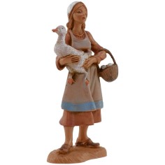 Woman with goose 12 cm Fontanini 2