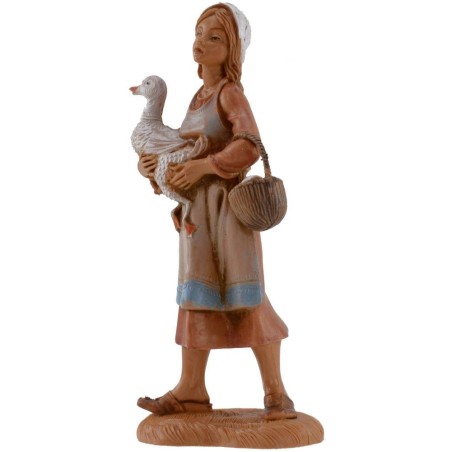Woman with goose 12 cm Fontanini
