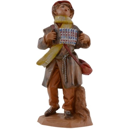 Fanciullo con fisarmonica serie 12 cm Fontanini Mondo Presepi