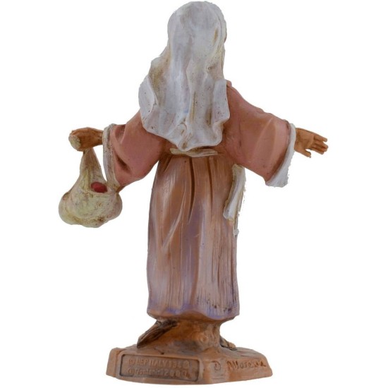 Fanciulla con fagotto serie 12 cm Fontanini Mondo Presepi