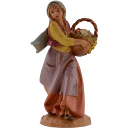 Mujer con cesta 12 cm Fontanini