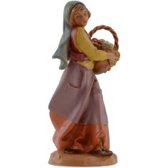 Woman with basket 12 cm Fontanini 2