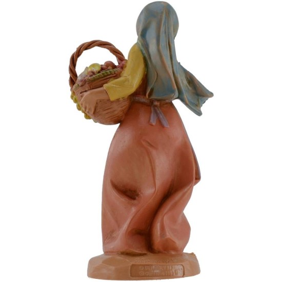 Donna con cesto 12 cm Fontanini Mondo Presepi