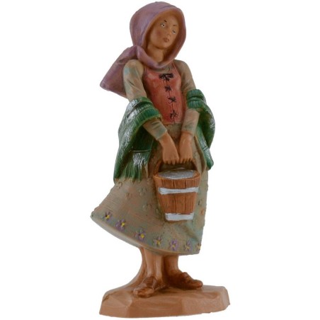 Donna con secchio 12 cm Fontanini Mondo Presepi