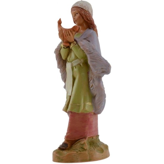 Woman with lamp 12 cm Fontanini