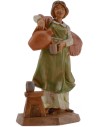 Woman with amphora and glass 12 cm Fontanini