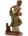 Woman with amphora and glass 12 cm Fontanini