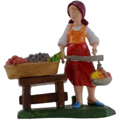 Fruttivendola 10 cm in pvc Mondo Presepi