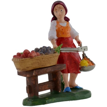 Fruttivendola 10 cm in pvc