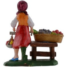 Fruttivendola 10 cm in pvc Mondo Presepi 2