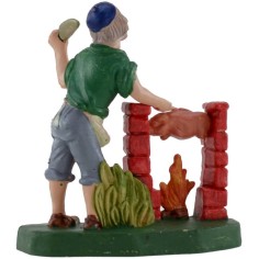 Porchettaio 10 cm in pvc Mondo Presepi 2