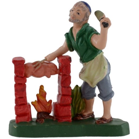 Porchettaio 10 cm in pvc Mondo Presepi