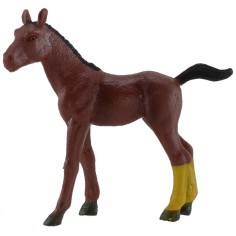 Brown pvc horse for statues 6-8 cm