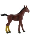 Cavallo marrone in pvc per statue 6-8 cm