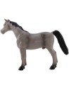Cavallo grigio in pvc per statue 10 cm