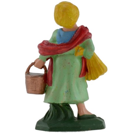 Woman with 6 cm pvc bucket