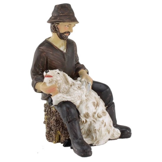 Esquilador de ovejas en resina serie 8 cm Mundo