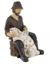 Tosatore di pecore in resina serie 8 cm Mondo Presepi