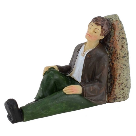 Seated sleeper in resin series 8 cm