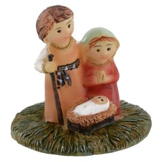 Natividad naif de 3 cm en resina Mondo Presepi