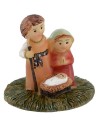Nativity naif 3 cm in resin