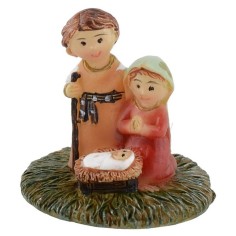 Natività naif 3 cm in resina Mondo Presepi 2