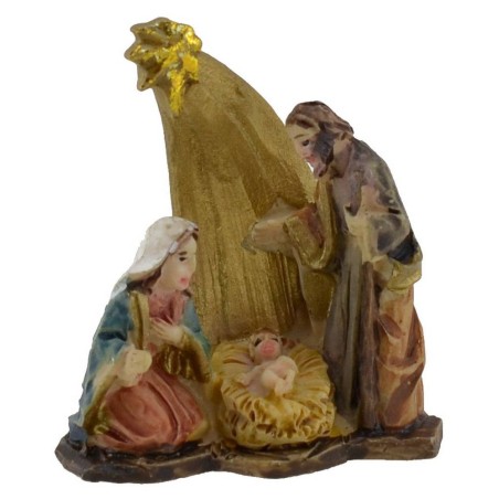 Natività con stella Cometa 3 cm in resina Mondo Presepi