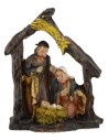 Nativity with hut 3.5 cm in resin