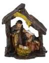 Nativity with hut 3.5 cm in resin