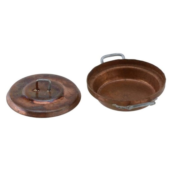 Cacerola ø 3,2 cm de cobre con tapa Mondo