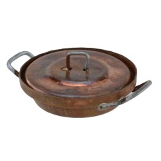 Copper pan ø 3.2 cm with lid