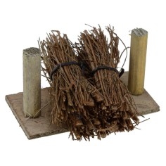 Stacked bundles of wood 8.5x6.5x4.5 h.