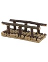 Puente de madera de 10x3,8x3,5 cm de altura para belén.