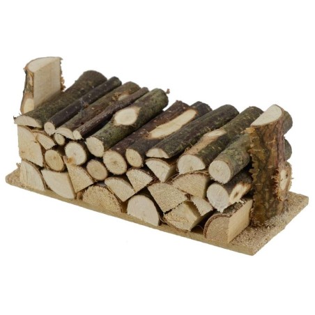 Legna accatastata cm 11x5x4,5 h. Mondo Presepi