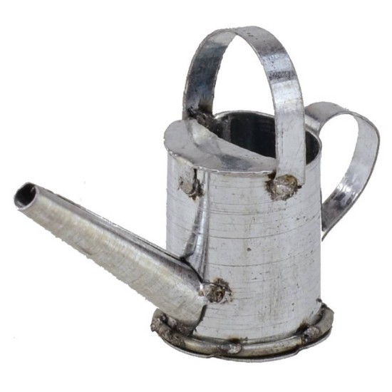 Metal watering can 3.5x2.5 cm h.