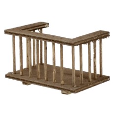 Wooden railing for balcony cm 7x4x4 h.