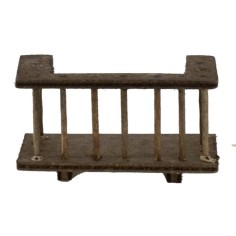 Ringhiera in legno per balcone cm 6x3,5x3,5 h. Mondo Presepi