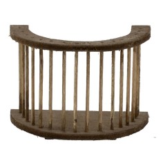 Semicircle railing in wood cm 8,5x5x6,5 h.