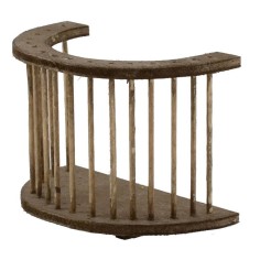 Barandilla semicircular de madera cm 8,5x5x6,5 h. 2