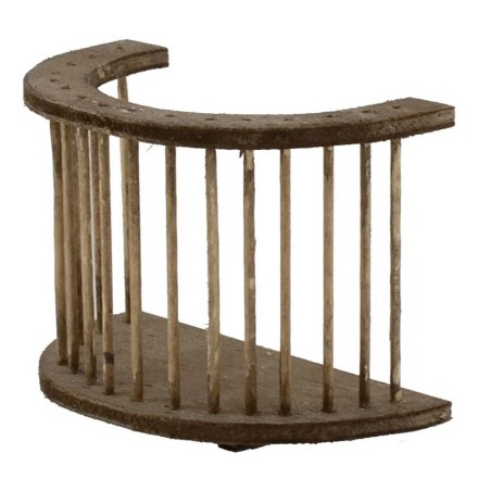 Semicircle railing in wood cm 8,5x5x6,5 h.