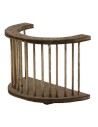 Ringhiera semicerchio in legno cm 8,5x5x6,5 h. Mondo Presepi