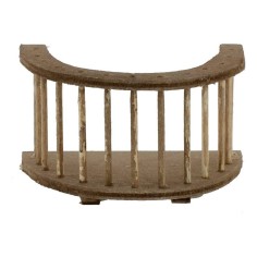 Semicircle railing in wood cm 7x4x4 h.