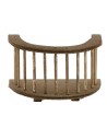 Barandilla semicircular de madera de 7x4x4 cm de altura.