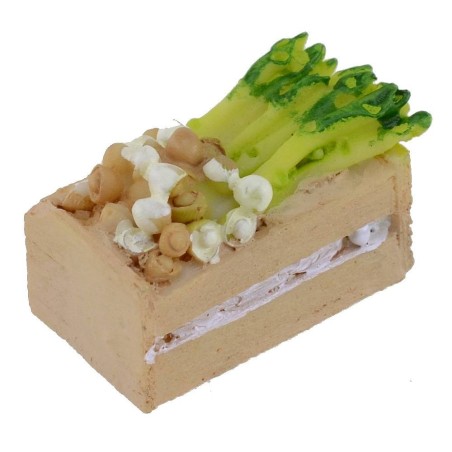 Resin box with vegetables cm 3x2x2 h.
