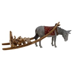 Carrito con burro Landi Moranduzzo Mundo Pesebres