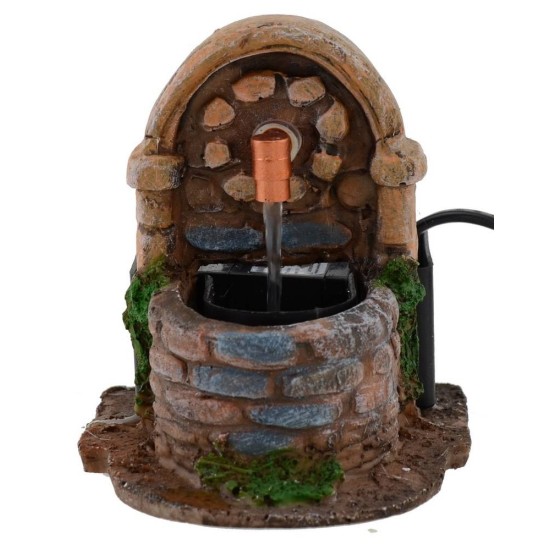 Working fountain for nativity scene 9.5x11x10.5 h.