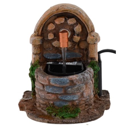 Fontana funzionante per presepe cm 9,5x11x10,5 h. Mondo Presepi