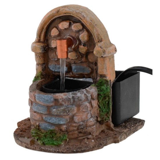 Fontana funzionante per presepe cm 9,5x11x10,5 h. Mondo Presepi