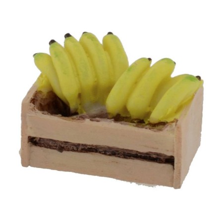 Resin box with bananas cm 3,2x2x2,2 h.